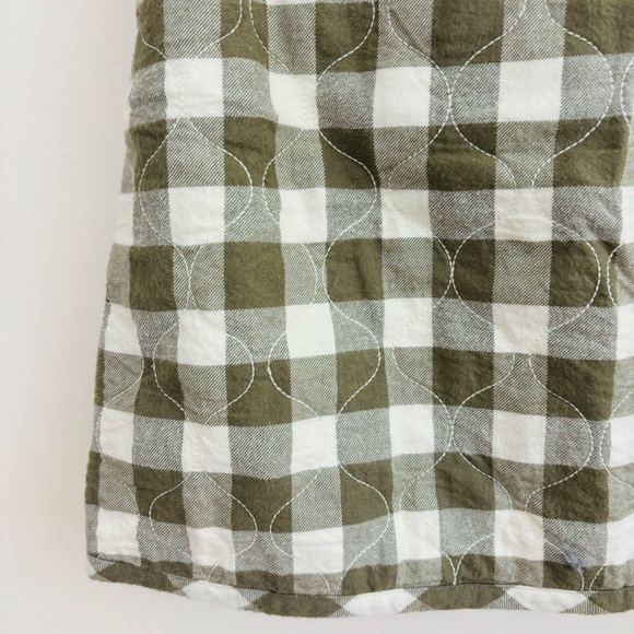 NWT Madewell Quilted Flannel Skirt in Gingham Check Size 0 Plaid Mini Skirt - Picture 11 of 14